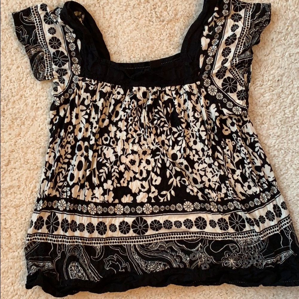 Black & white floral shirt from H&M